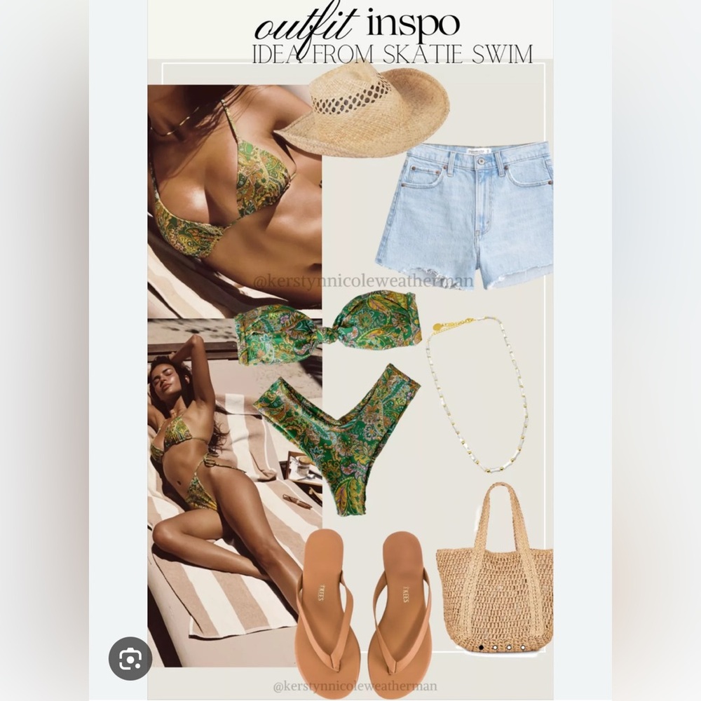 SKATIE RIVIERA set, Small Demi Top and Small Kelly bottom